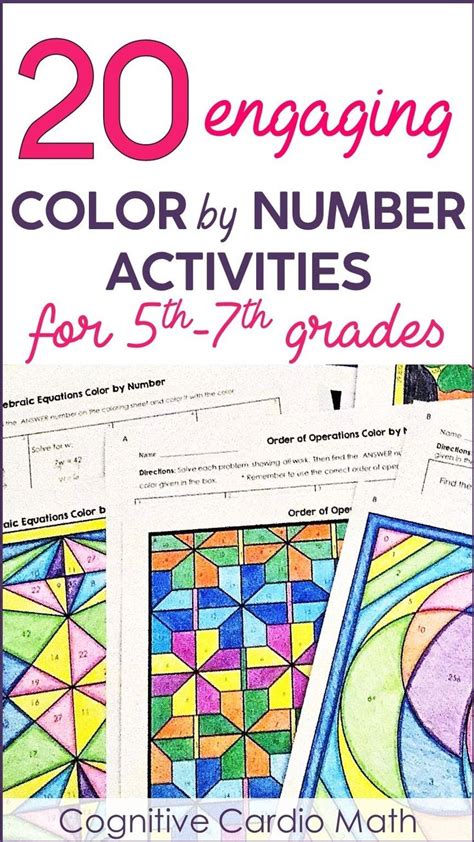 Color by Clasification a 7th Grade Math Worksheet に対する画像結果