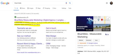 Search Engine Meta Description に対する画像結果