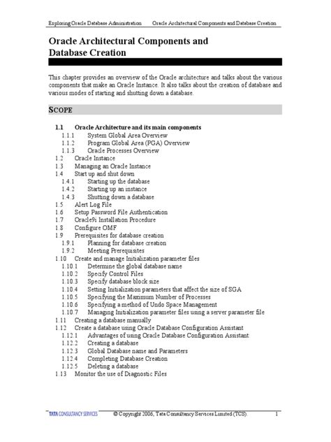 Image result for Oracle Database Architecture PDF