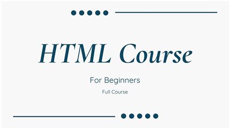 HTML Full Course for Beginners に対する画像結果