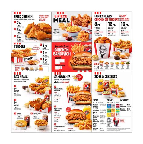KFC Menu Malaysia with Price に対する画像結果