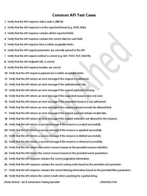 Image result for API Testing Documentation Sample