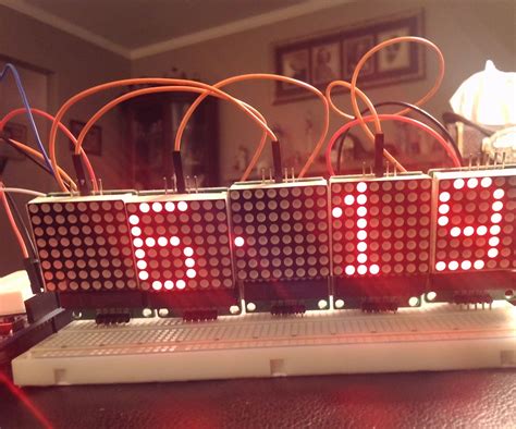 Image result for Arduino LED Matrix Clock