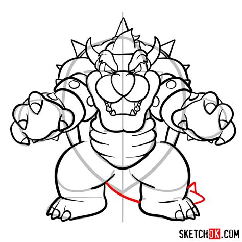 Image result for Bowser Simple Shell Drawing
