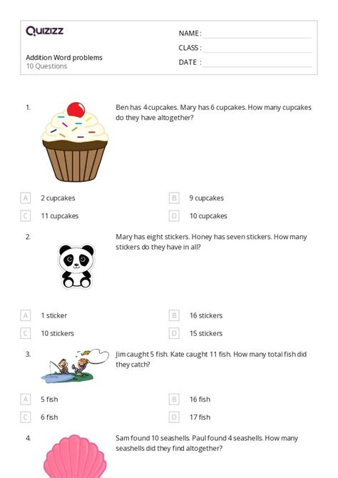 Toradh íomhá ar 1st Grade Addition Word Problems 2-Digit