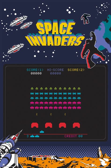 Afbeeldingsresultaten voor Space Invaders Screen