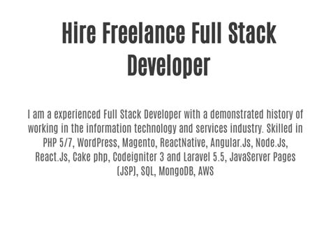 Image result for Full-Stack Developer Freelance