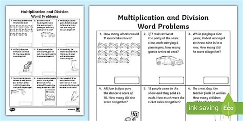 Toradh íomhá ar Problem Solving Multiplication and Division