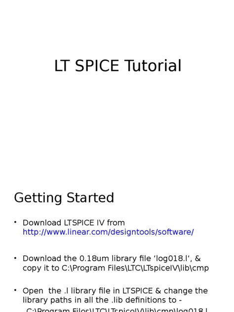 Toradh íomhá ar LTspice Tutorial PDF