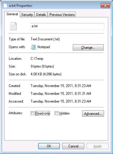 Image result for File Properties Windows