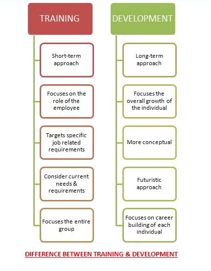 Afbeeldingsresultaten voor Difference Between Training and Development