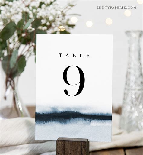 Toradh íomhá ar Table Numbers Free Printable Template