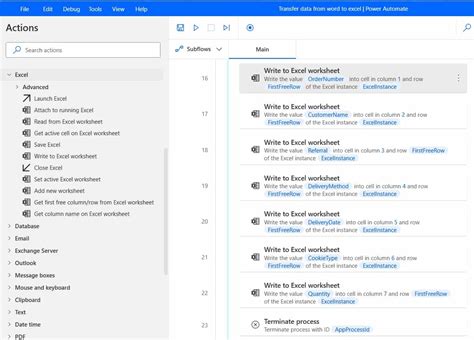 Image result for Power Automate Desktop Write to Excel Worksheet