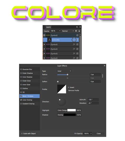 Toradh íomhá ar Affinity 3D Design