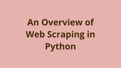 Image result for Meaning of Scraping in Python