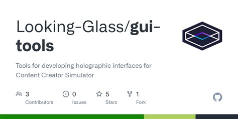 GitHub - Looking-Glass/gui-tools: Tools for developing holographic ...
