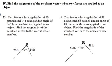 Toradh íomhá ar Vectors Word Problems