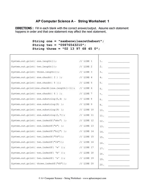 Image result for String AP Computer Science