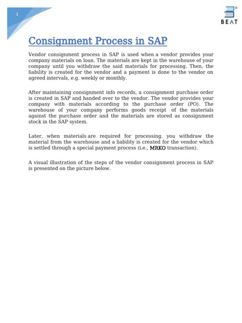 Image result for Consignment Process in SAP mm Step by Step