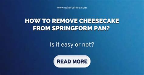 Image result for How to Remove Cheesecake From Spring Pan