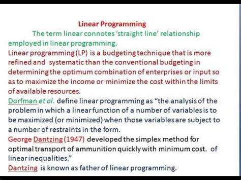 Toradh íomhá ar Linear Programming Techniques