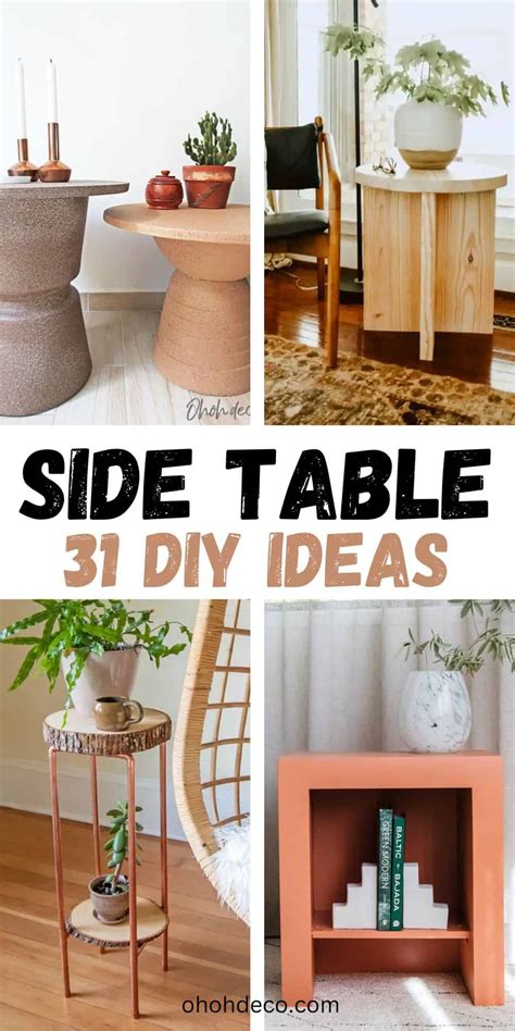 Image result for DIY Side Table for Small Spaces
