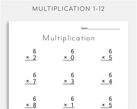 Image result for Third Grade Math Worksheets Multiplication