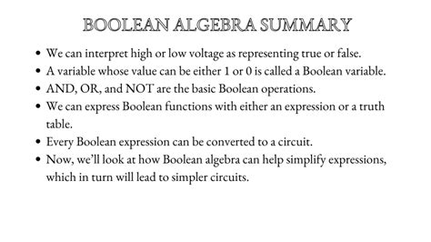 Image result for Boolean Algebra Basic Operations