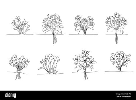 Toradh íomhá ar Line of Spring Flow'rs