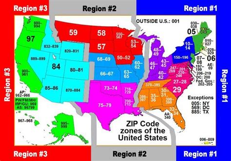 Image result for Zip Code Numbers USA