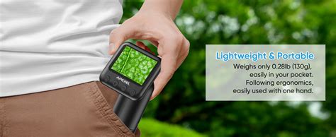 Afbeeldingsresultaten voor Handheld Microscope with Green LED