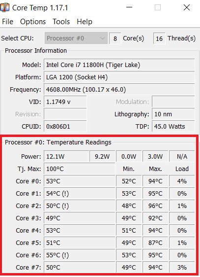 Toradh íomhá ar How to Temp Test CPU