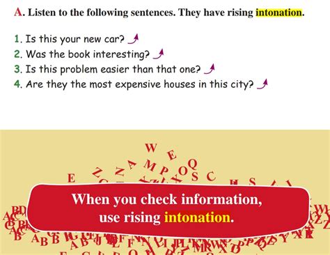 Image result for Examples of Rising Intonation Sentences