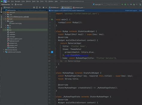 Toradh íomhá ar Flutter in Android Studio