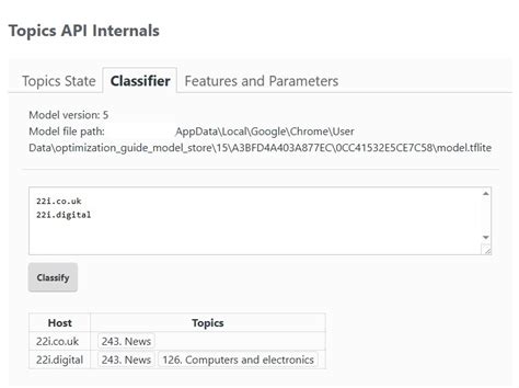 Toradh íomhá ar Topics API