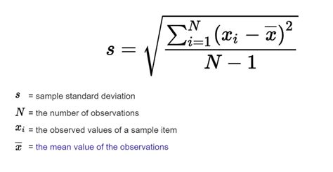 Sample Standard Deviation Formula Example എന്നതിനുള്ള ഇമേജ് ഫലം