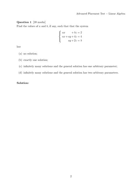 Image result for Linear Algebra Sample