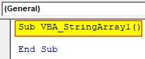 Image result for String Array VBA Excel