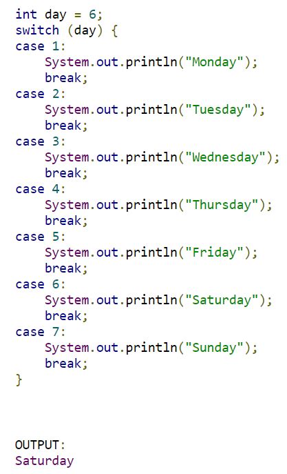 Switch Block Java に対する画像結果