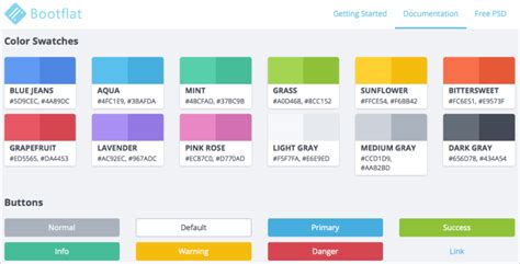 Bootstrap Color Codes Hover に対する画像結果