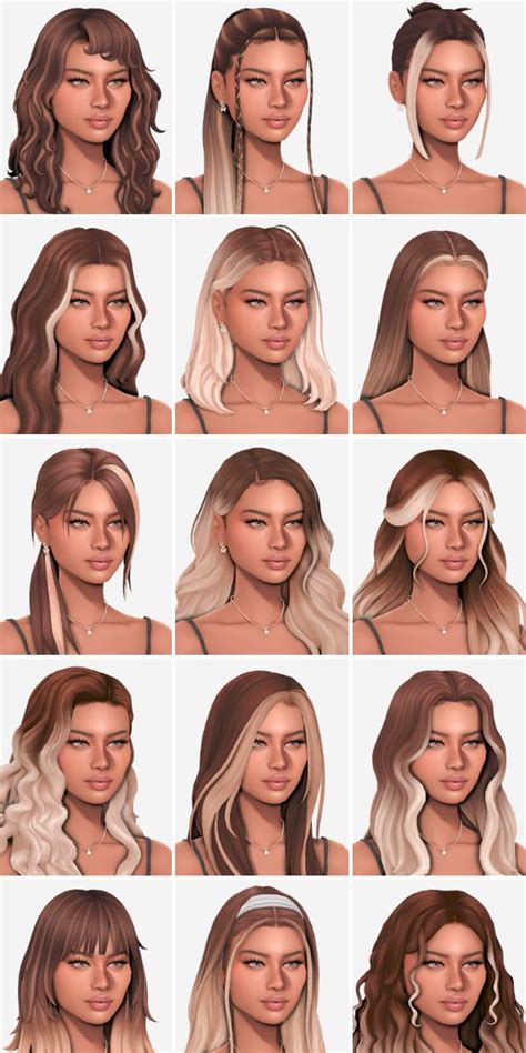 Image result for Custom Content Cute Hair Pinterest Sims 4