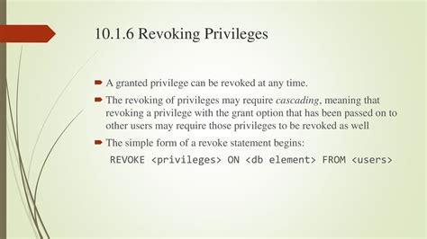 Image result for Meaning of Revoking the Right of the Privileged User