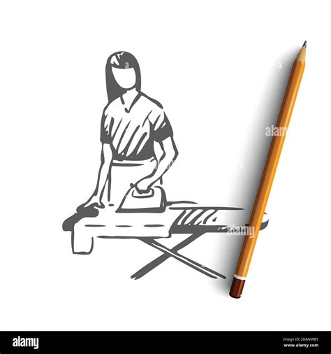 Image result for Ironing Clothes Drawing