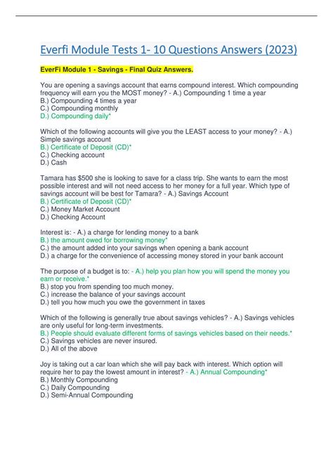 Toradh íomhá ar EverFi Answers Module 2