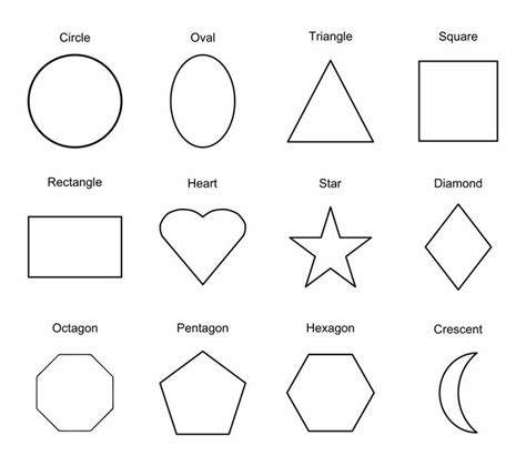 Printable Shapes Chart PDF