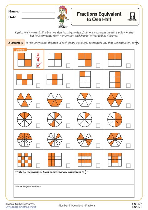 4th Grade Math Fractions Worksheets に対する画像結果