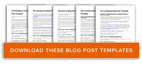 Image result for Blog Post Template Free Printable