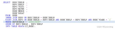 Afbeeldingsresultaten voor ABAP SQL=SELECT Statement