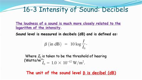 Image result for Unit of Sound Intensity