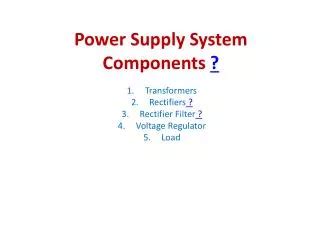 Image result for Power Components